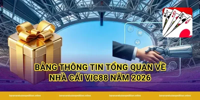 Bảng thông tin tổng quan về nhà cái vic88 năm 2026